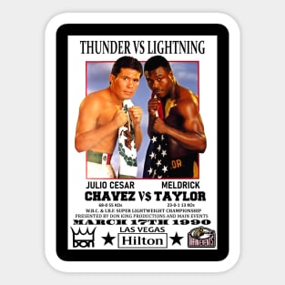 Chavez Vs Taylor Sticker